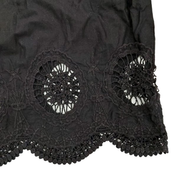 Ann Taylor Loft Off The Shoulder Blouse Black Womens Size Small - Picture 4 of 7